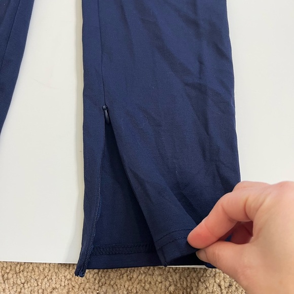 Fabletics Ponte Skinny Zip-split Pants Blue Size Small New with Tags - Picture 7 of 12